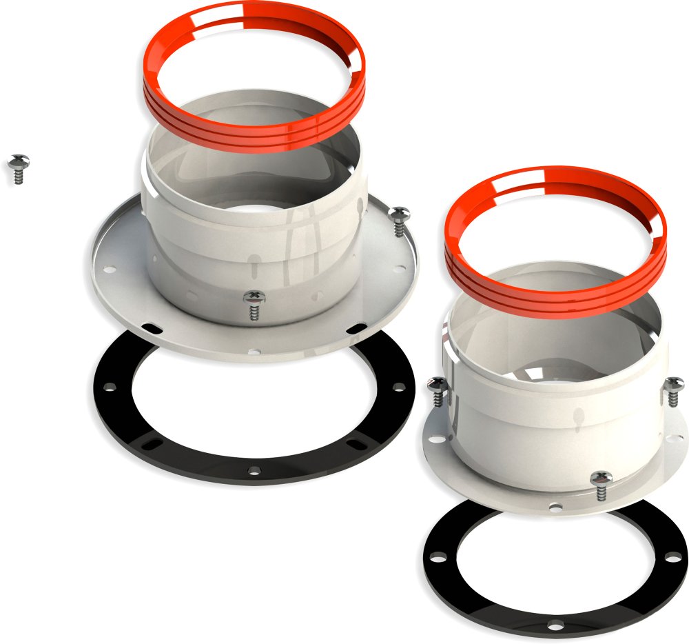 Комплект раздельного дымоудаления для котлов OASIS 80x80 мм